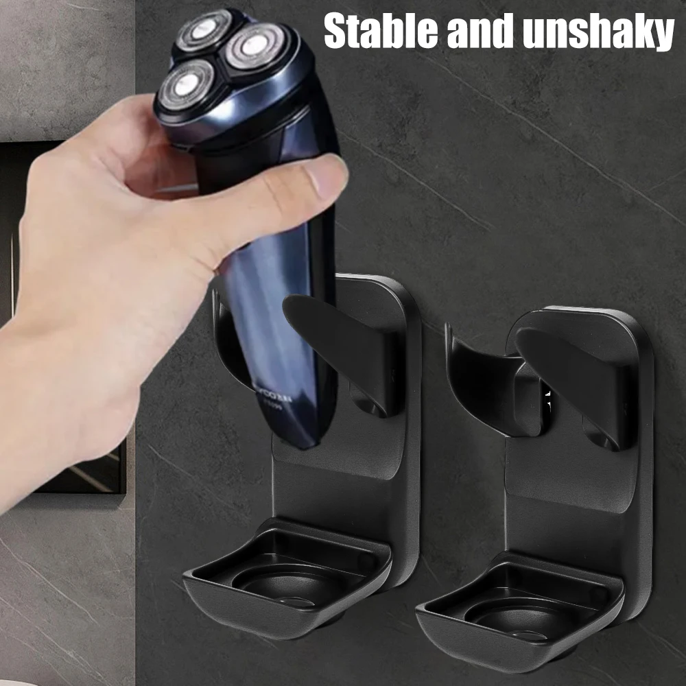 Electric Shaving Knife Rack Multi-function Men Shaving Shaver Storage Hook Wall Shelf Razor Rack Bathroom Kitchen Organizer Tool 2