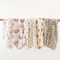 80*65cm Cute Cartoon Animal Pattern Baby Muslin Blankets Soft Cotton Newborn Swaddle Wrap Summer Infants Bedding Kids Bath Towel