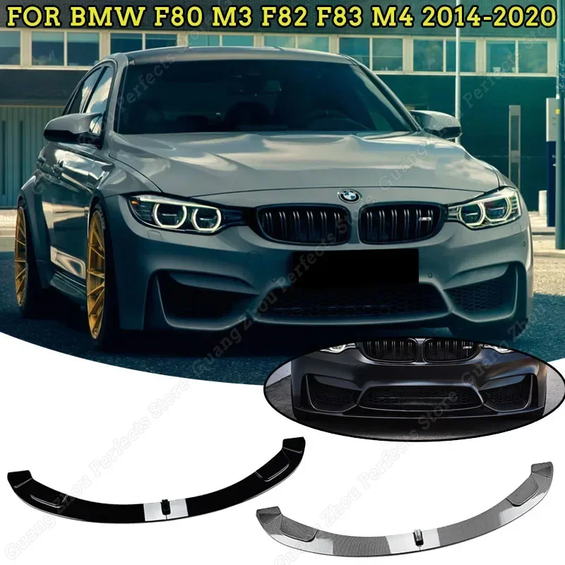 

For BMW F80 M3 F82 F83 M4 2014-2020 2Pcs Car Front Bumper Splitter Lip Spoiler Diffuser Tuning Body Kit Protector Cover Guard