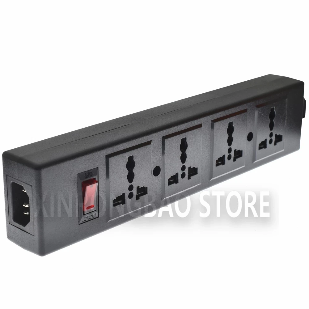 

NEW PDU Power Strip With Overload Protector,US AU UK Italy South Africa India PDU 4 Ways Universal Outlet Sockets with Power LED