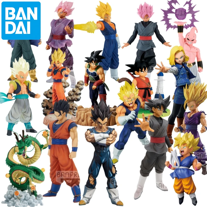 

Bandai Genuine Dragon Ball Figure Toys Cartoon Anime Character Son Goku Vegeta Frieza Model Dolls Decoration Children's Gifts