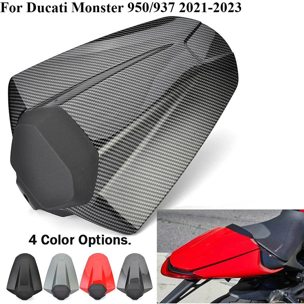 

Rear Solo Seat Cover For Ducati Monster 950 937 2021 2022 2023 Passenger Pillion Seat Cowl Fairing Motorcycle Accessories