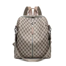 

Women Backpack Elegant Bagpack For Women 2022 Designer Leather Backpack Luxury Brand Print Bagpacks For Girls School Mochilaback