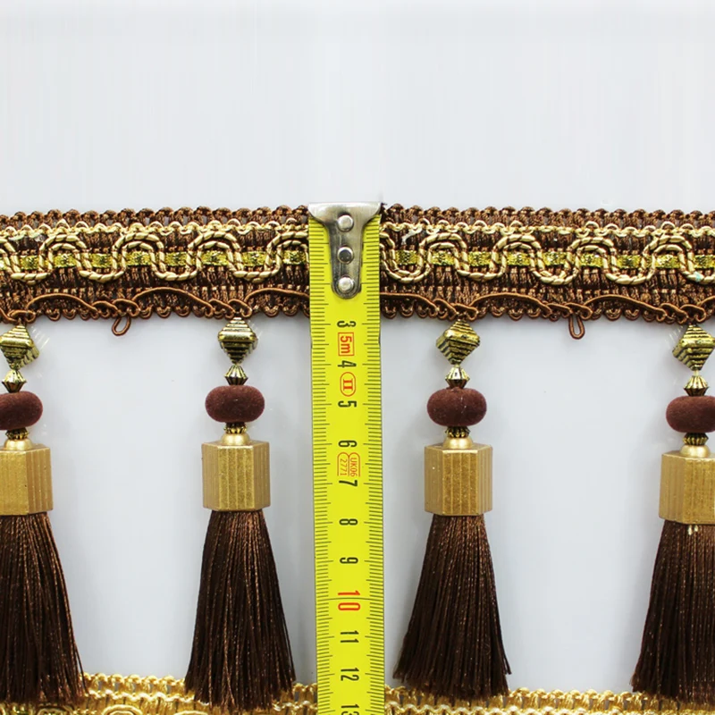 1M 술 페르시 프린지 트림 바느질 레이스 공예 트리밍 가장자리 커튼 액세서리 펜던트 쿠션 테이블 실내 장식 소파 장식