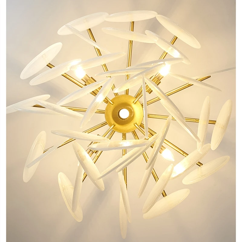 Nordic Glass Ceiling Chandelier Iron E14 for Living Room Center Table Bedroom Hall Home Luxury Decor Lusters Lighting Luminaires ceiling chandelier