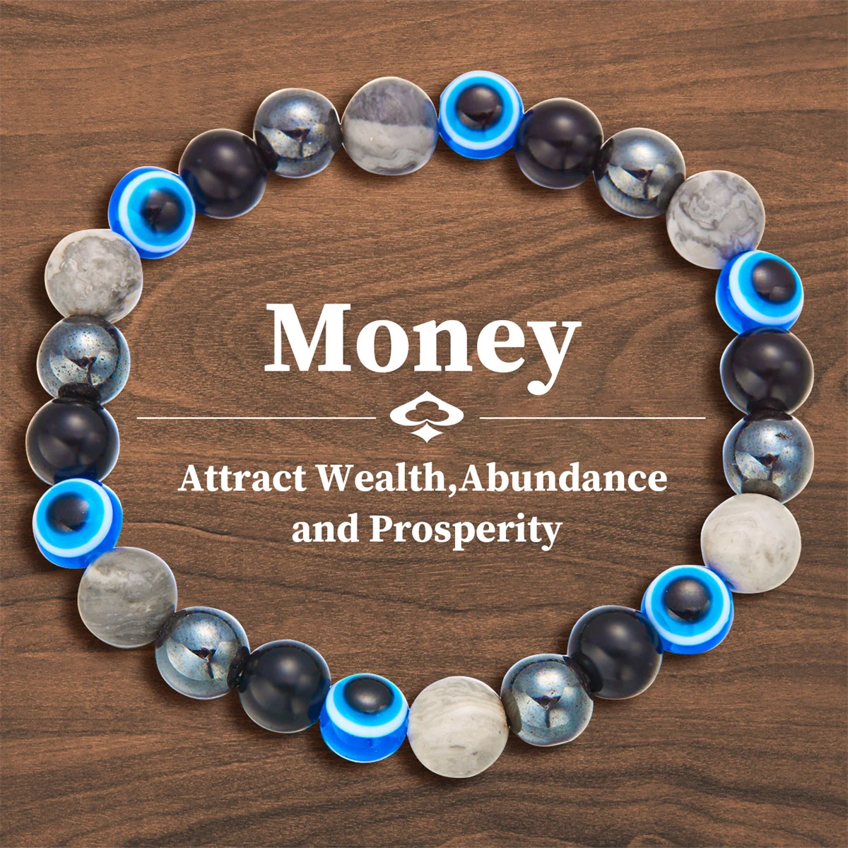 Stackable charm bracelets showcasing personal goals