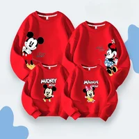 Parent Child Hoodie for Autumn and Winte, a Family of Three or Four Fully Furnished, Casual Round Neck Top Long Sleeved 2