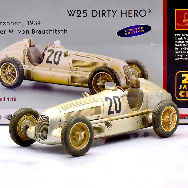 

CMC 1:18 W25 Dirty Hero #20 Alloy Fully Open Simulation Limited Edition Alloy Metal Static Car Model Toy Gift