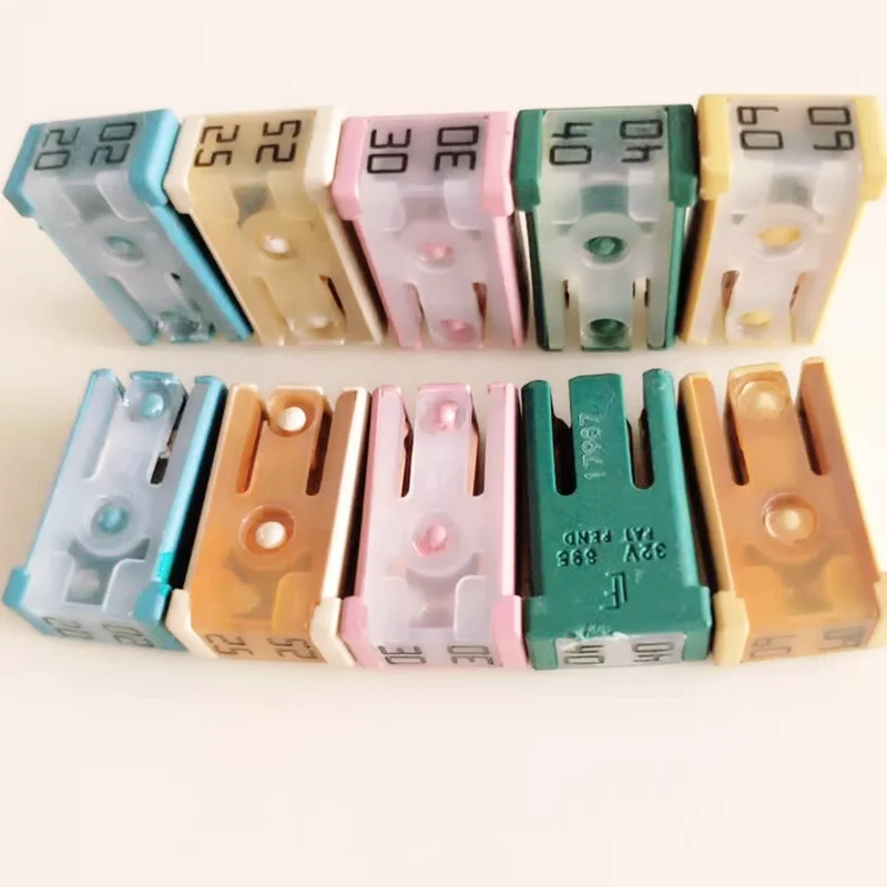 Car Fuse Box Insert Square Long Short Leg Square 20A30A40A50A60A 2pcs