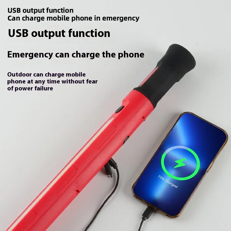 LED Flashlight LED Lights LED Work Light Work Light Super Bright Magnetic Work Light Built-in Rechargeable Battery Underhood Work Lamp Bar For Car Repair Outdoor lighting