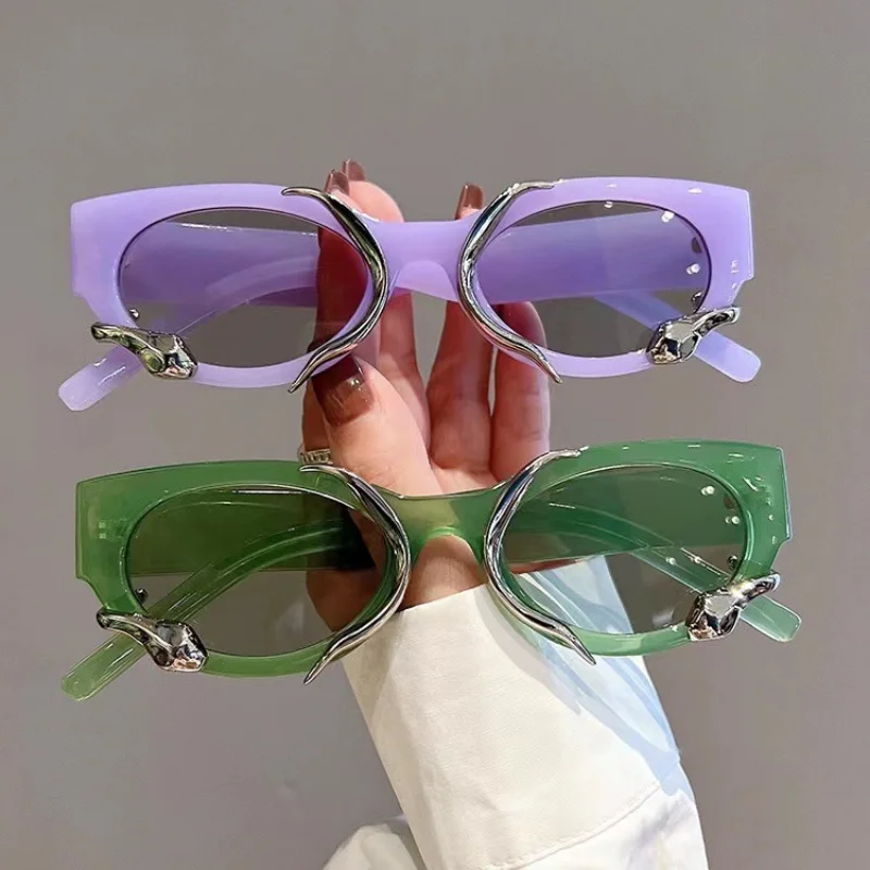 

New Fashion Small Frame Oval Sunglasses Vintage Women Brand Designer Sun Glasses Women's Sports UV Protection Oculos De Sol