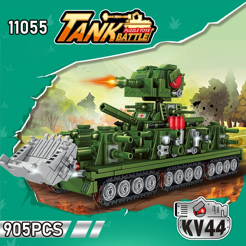 AFV Weaponsシリーズ 20, 34, 42, 43, 44号セット 2025 new KV44 tank assembly building blocks children's toys