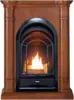 Dual Fuel Ventless Gas Fireplace System with Mantle, Thermostat Control, 4 Fire Logs, Use with Natural Gas or Liquid Propane 3