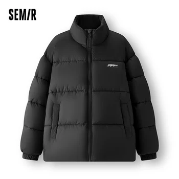 Giacca imbottita in cotone Semir da uomo con design a trama stampata spessa colletto alla coreana 2025 nuovi capispalla moda invernale 1