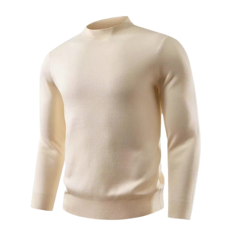 Animal Game Mens Knitwear Tshirts Luxury Long Turtleneck Pullover Solid Regular Woolen Sweater Men's Cold Blouse Work Tops