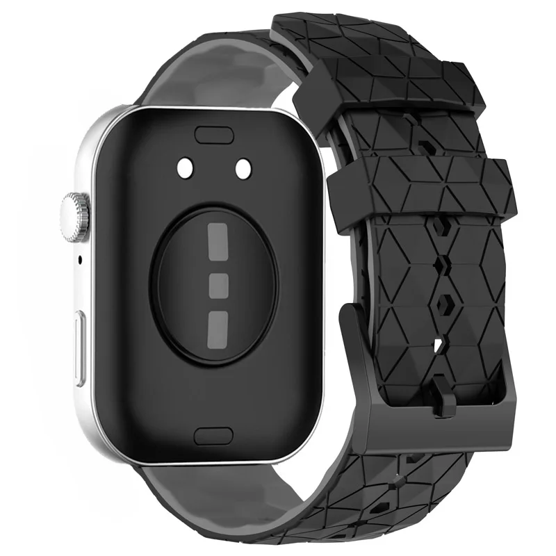 Football Pattern Soft Silicone Replacement Wristband