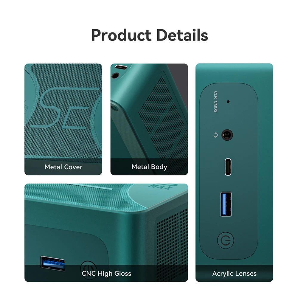 Beelink SER6 Max AMD Ryzen 9 6900HX MINI PC DDR5 16GB 500GB SSD 