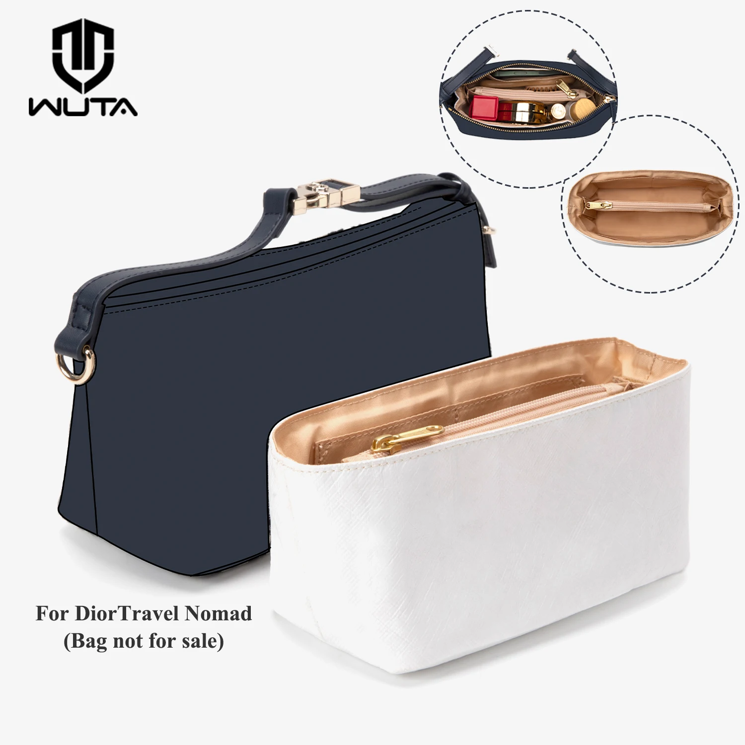 WUTA Insert Bag Organizer For Dior