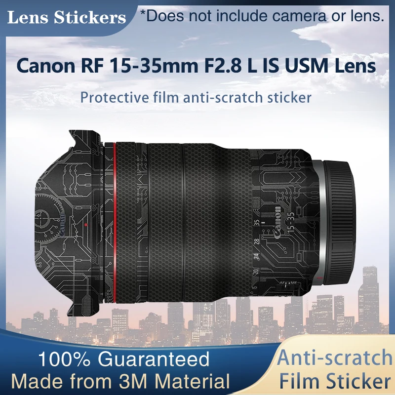 Rf1535 /2.8L Obiettivo Della Fotocamera Adesivo Coat Wrap Film Decalcomania Della Pelle Per Canon Rf 15-35Mm F2.8 L Is Usm Lens Anti-Scratch Lens Stic