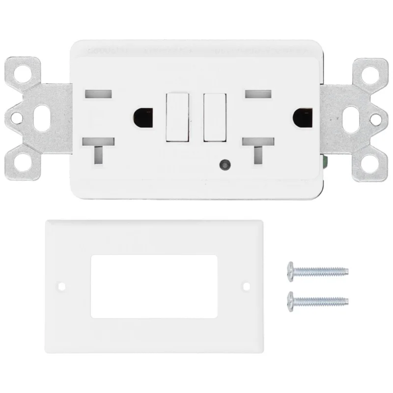 GFCI 콘센트 LD-3008B ETL 인증 ABS 장 스마트 벽면 플레이트 리셉터클 AC125V