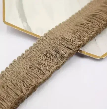 Sky Blue & Red Fringe Lace Trim - Cotton Thread Strip (2m x 4cm) for DIY Clothing, Accessories, and Home Decor