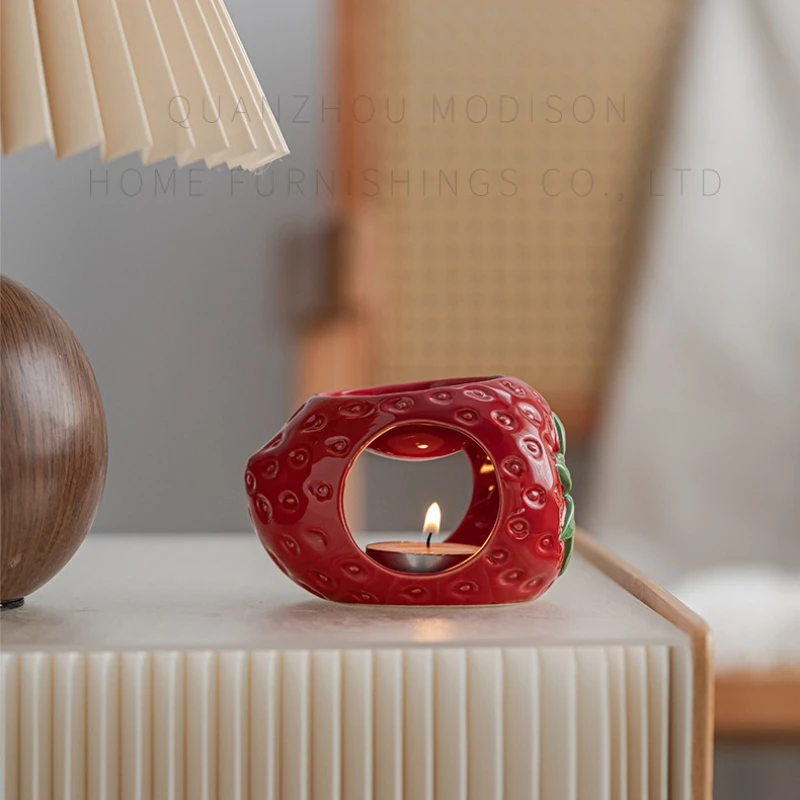 Ceramic Aromatherapy Lamp Strawberry Lemon Air Purifier