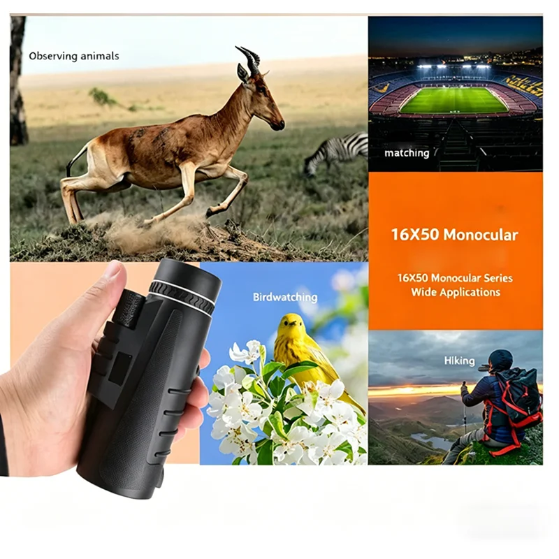  slider image of Monocular HD Bak4 PrismTelescope