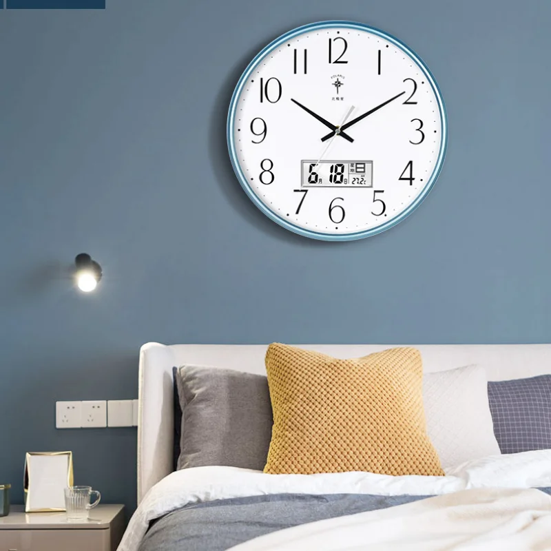 

Big New Design Wall Clock Free Shiping Mechanism Bedroom Hands Clock Bathroom Home Decoraction Reloj De Live Room Furnitur