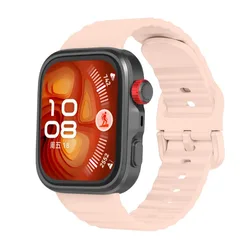 Enhanced Silicone Sport Replacement Band for Huawei Watch Fit Series (Pink)