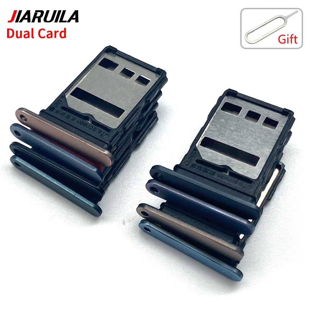 10 개/몫, 화웨이 명예 X9 X9A X9B 4G 5G 수리 부품 용 새로운 SIM 카드 트레이 슬롯 홀더 어댑터 액세서리