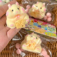 Cartoon Hamster Squeeze Toy Pinch Squishy Hand Relax Toy Decompression Squeeze Toys Fidget Sensory Toys For Kids Adults Gift 2