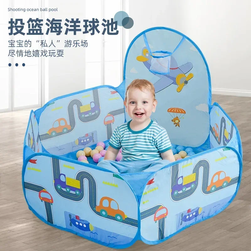 1.2M Ball Pool with Basket Children Toy Indoor Ocean Ball Pit Playpen Tent Outdoor Toys for Children Ballenbak Dropshipping Gift