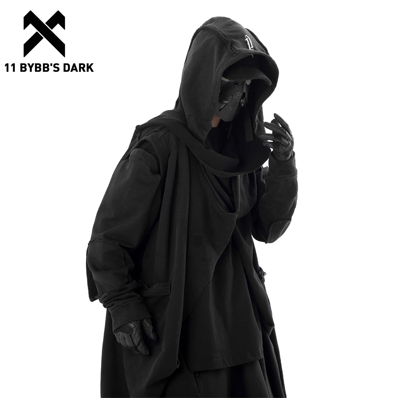 

Толстовка 11 BYBB'S DARK, длинная парка, пальто, новая однотонная уличная одежда, куртка, зимнее ветрозащитное пальто с большими карманами для мужчин и женщин, верхняя одежда, 2023