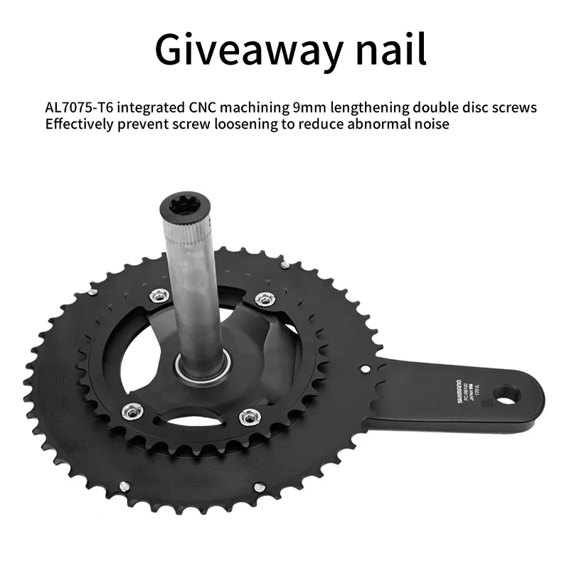 RIRO Bike Chainring for R7100 R8100 R9200 110 BCD Chainring 50-34T 52-36T 53-39T 54-40T Road Bicycle Chainwheel for SHIMANO 105 6