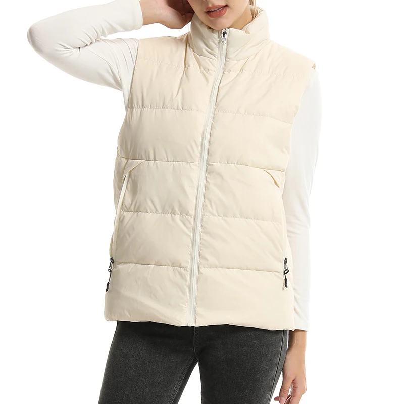 Plus Size M-8XL Men Women Down Vest Jackets Electric Heating Waistcoat Winter Thermal Clothing Hunting Skiing Hiking Black White