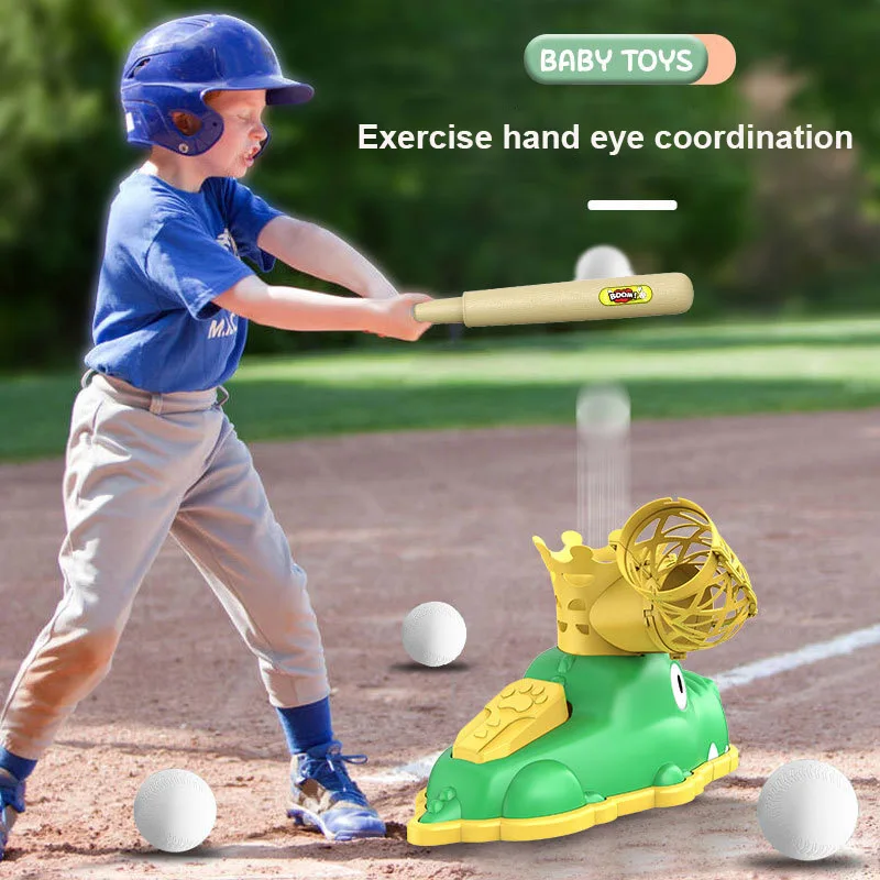

Children Outdoor Toy Sports Baseball Children Game Ball Ejection Catapult Foot Flying Disc Rocket Launcher Baseball Training Boy