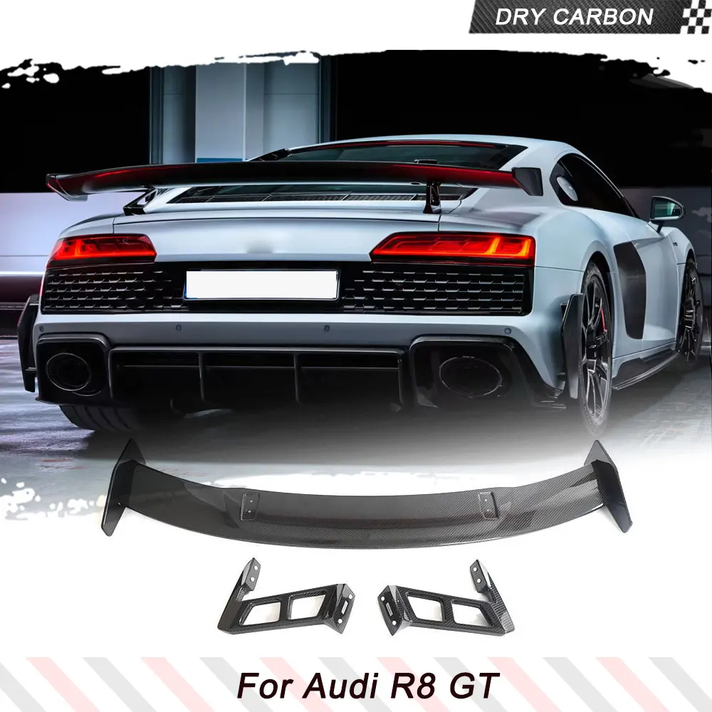 

Prepreg Dry Carbon Car Rear Trunk Spoiler Protector for Audi R8 V10 GT Performance Coupe 2023 New R8 Carbon Car Body Kits