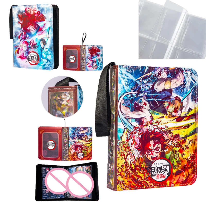 

Anime Demon Slayer Rengoku Kyoujurou Kochou Shinobu Kanroji Mitsuri Cortex Nine-Grid Zipper New Card Book Boy Birthday Gifts