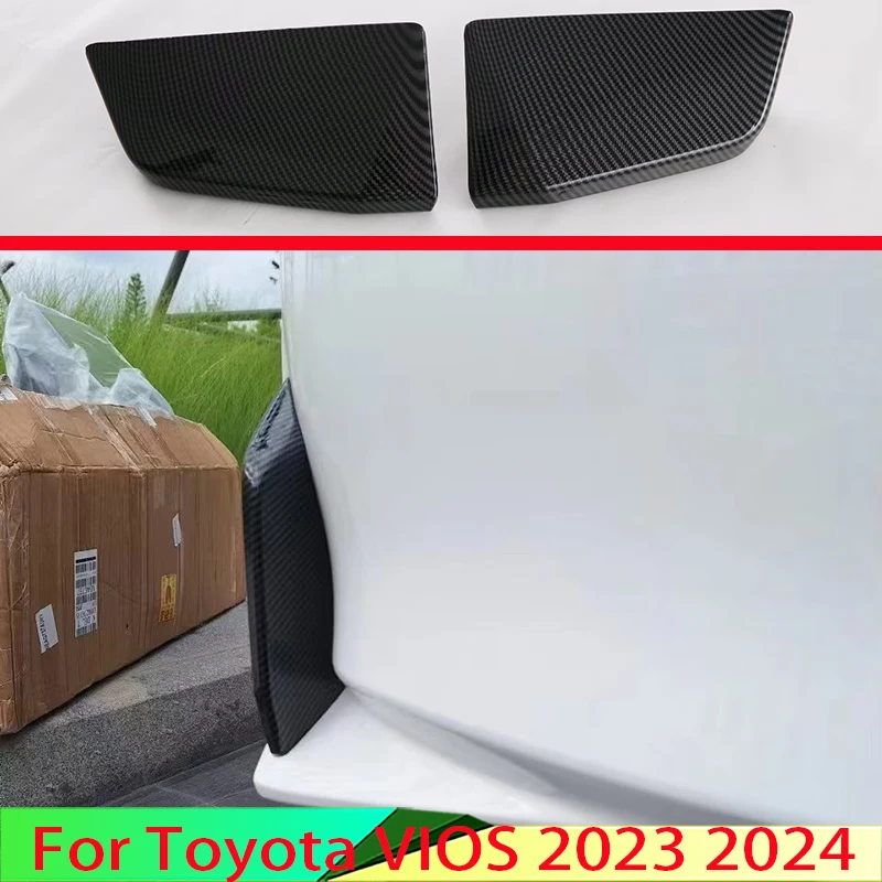 

Для Toyota VIOS 2023 2024, стильный задний отражатель из углеродного волокна, противотуманная лампа, крышка, отделка, рамка, украшение для стайлинга