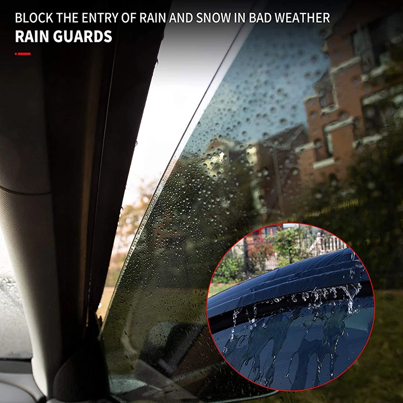Car Window Deflectors Vent Deflector Ventshade Ventvisor Side Window Deflector Rain Guards Window Visors for Tesla Model 3 Y Car Accessory