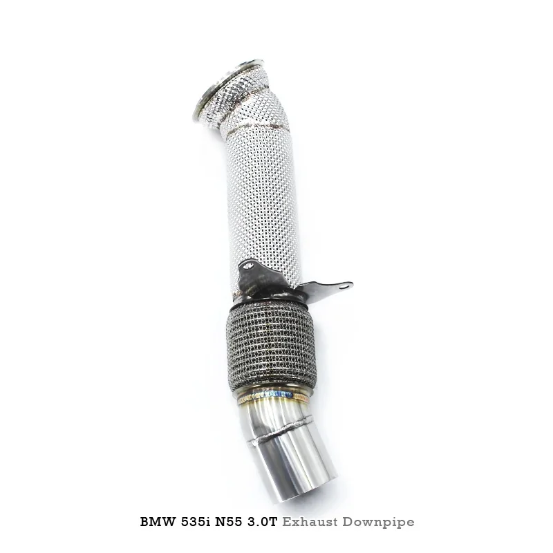 Head Section High flow Pipes branch downpipe Exhaust Pipe with catalyst for BMW 535i N55 3.0T 2010-