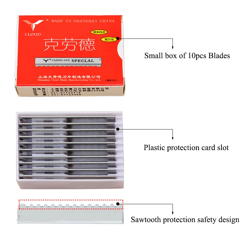 50/100pcs Safety Hair Knife Razor Blade Stainless Steel Hairdressing Trimmer Thinning Blade Salon Shaving C0013A razor blade scraper razor blade razor blades safety razor razor shaver mini razor