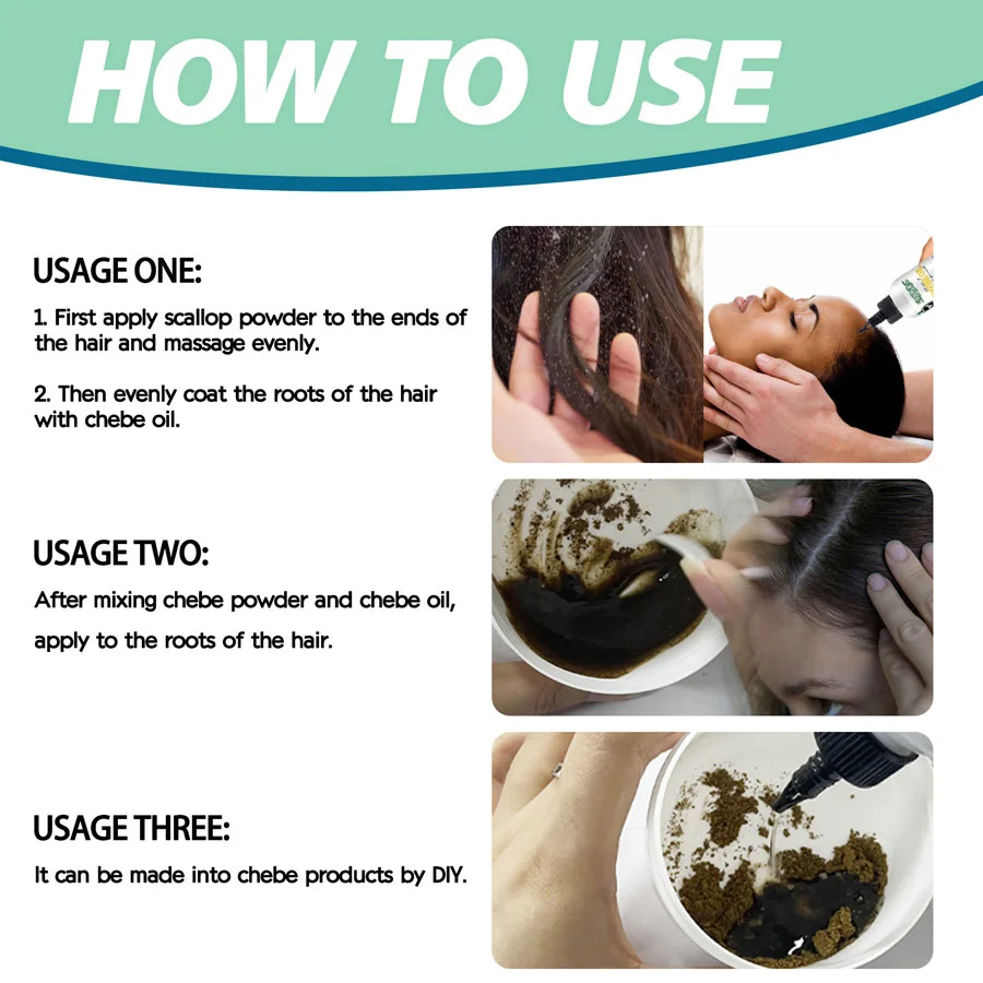 GOIPLE Chebe Powder-Contains Natural Ingredients Promotes Strong and Healthy Hair Strengthens & Thickens Formulated for Dry Hair 5