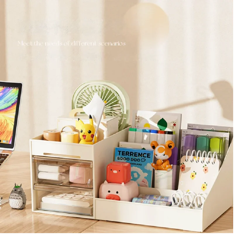 NEW Transparent Drawer Style Makeup Box,Dormitory Organizer Plastic Cosmetics Skincare Dressing Table Desktop Storage Box 3