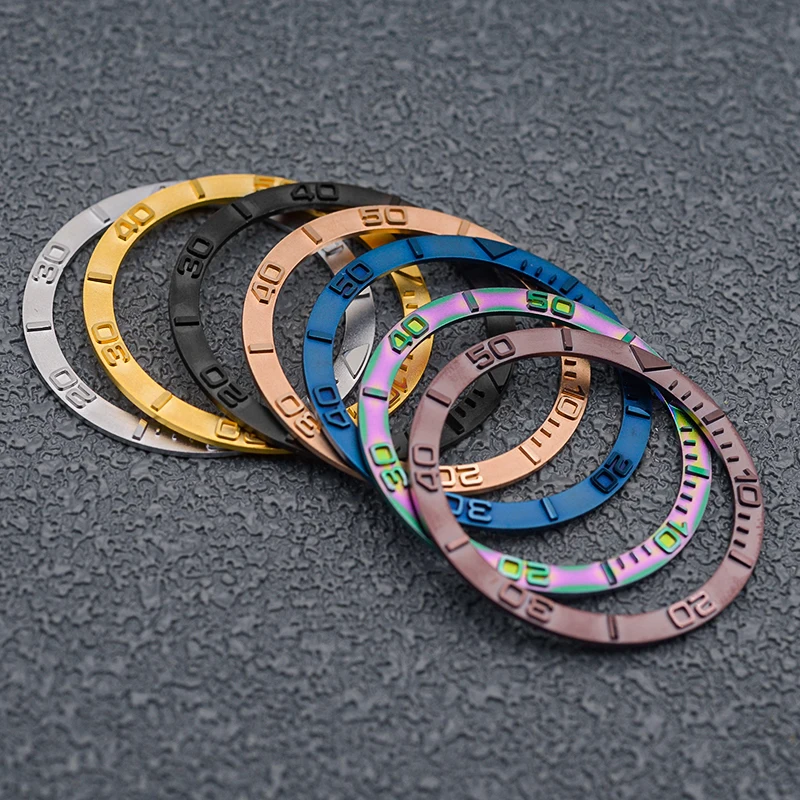 Seiko 38*31.5Mm Anello Inserto Lunetta Orologio In Rame Adatto A Skx007 Skx009 Seiko 5 Srpd Submariner Uomo Custodia Subacquea Sostituire Parti Mod