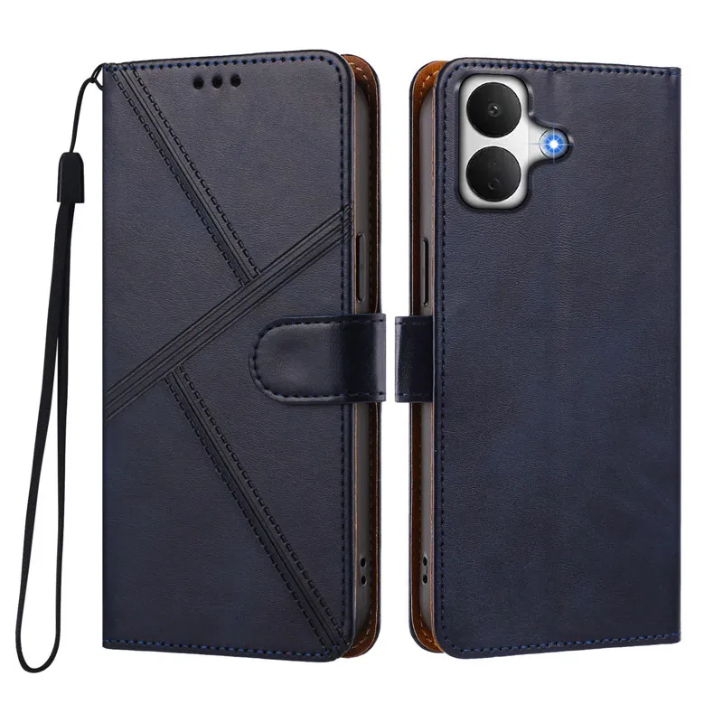 Premium Flip PU Leather Wallet Case with Magnetic Stand, Card Slots, and Enhanced Protection