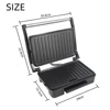 Sandwich Maker Electric Grill Steak Machine Panini Maker Household Stainless Steel 850W Nonstick Pan Barbecue Breakfast Machine 5