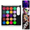 22 Color Face Body Painting Kit for Kids Adults,Face Paint Makeup Palette with Brush,Halloween Carnival Artist Cosplay Art Party 1