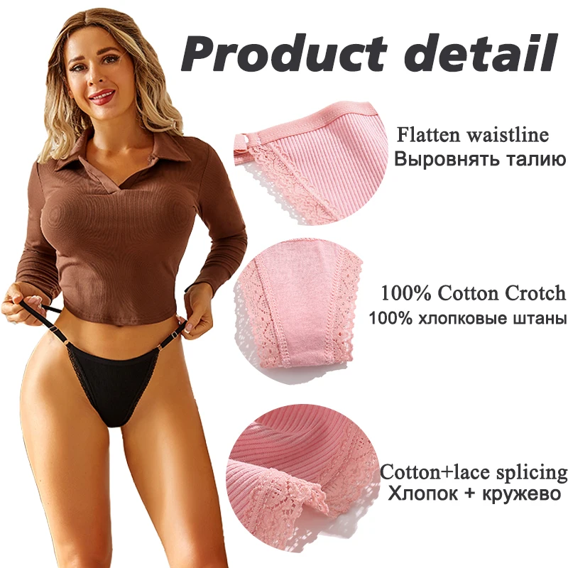 FINETOO 5PCS Set Sexy G-string Panties...