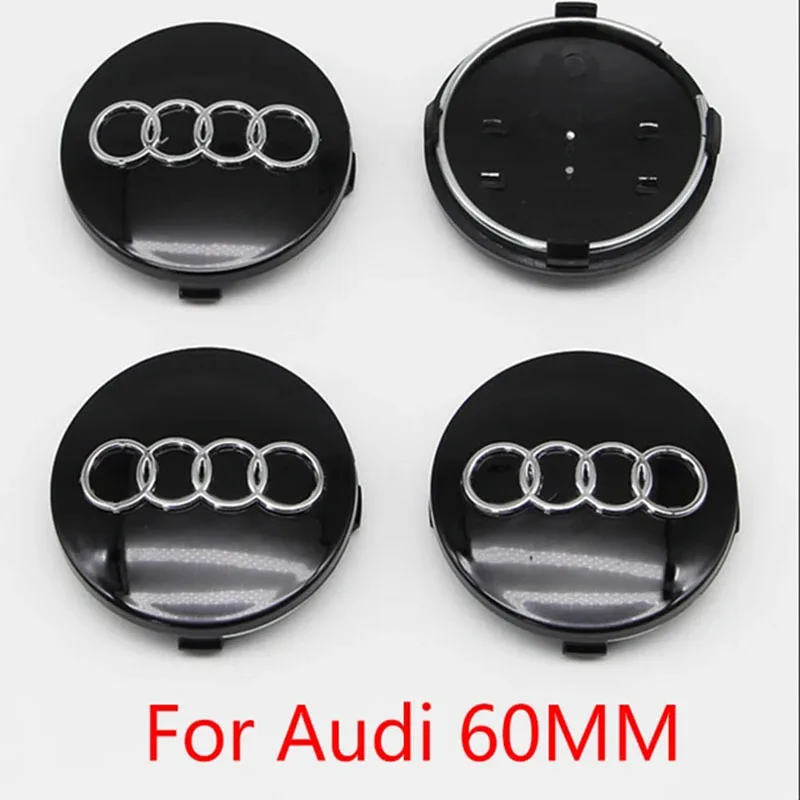 Premium Car Wheel Center Cap Hub Cover Badge - 4PCS Set